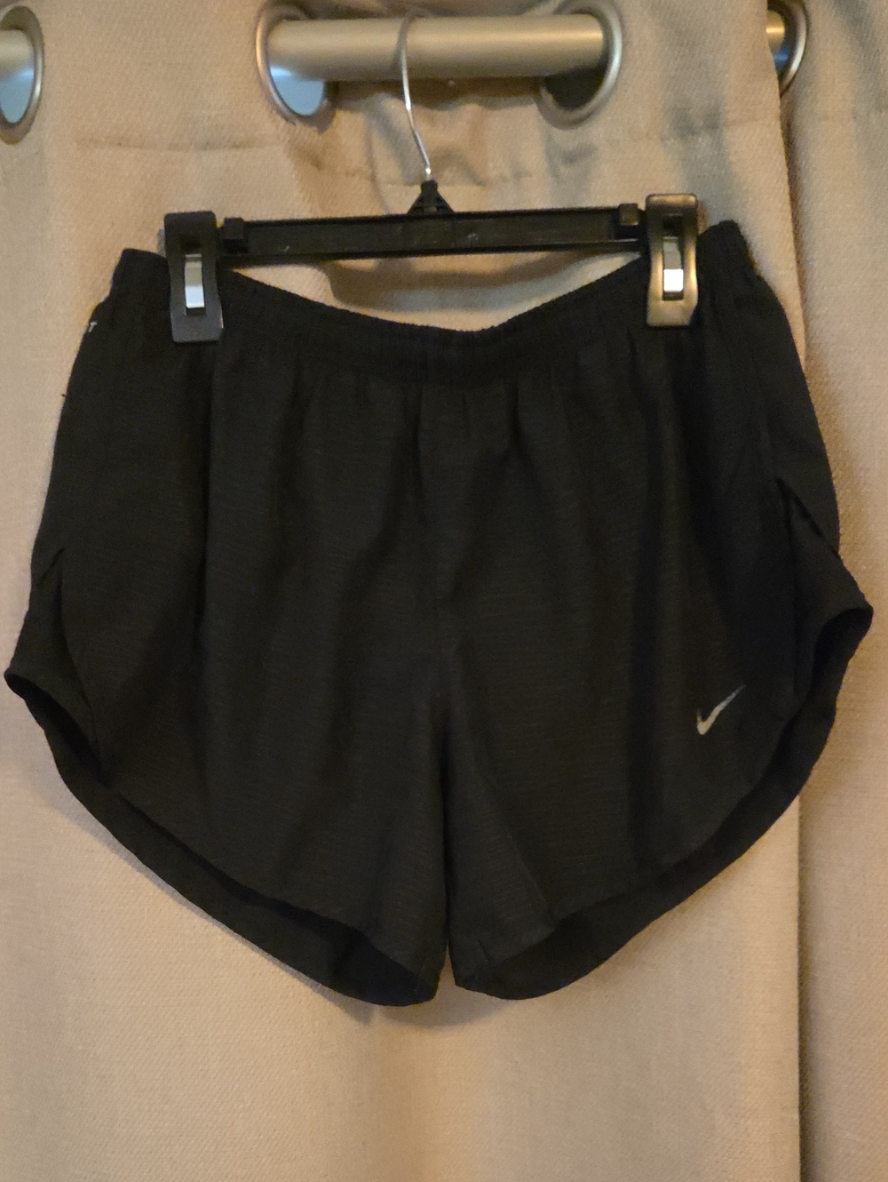 Nike Black Women's Athletic Running Shorts with Swoosh